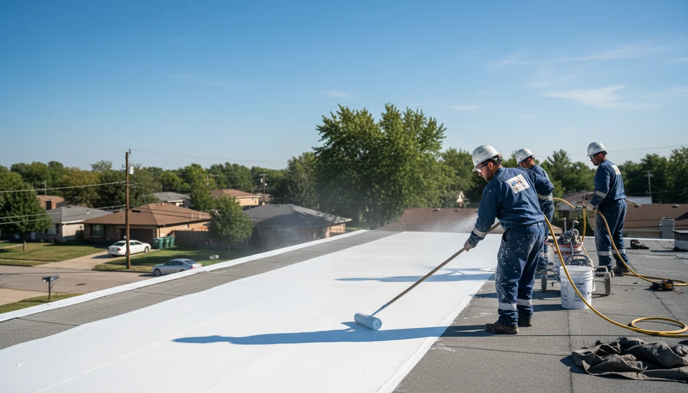 Commercial roof coating in South Barre, MA near me